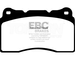 Klocki hamulcowe EBC DP41210R Yellow Stuff Subaru Impreza WRX STi 2001-2014, WRX STi 2015-, Honda Civic Type R 2.0 Turbo (FK2, FK8), Mitsubishi Lancer Evo IV, V, VI, VII, VIII, IX, X (przód)