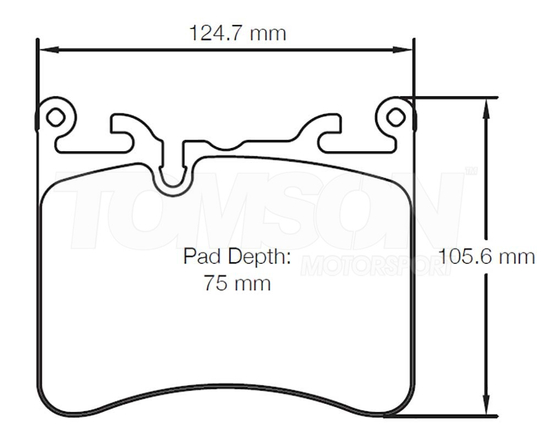 Pagid RSC E8270 brake pads for ceramic discs compound RSC1 McLaren 600LT, 620R, 720S (rear)