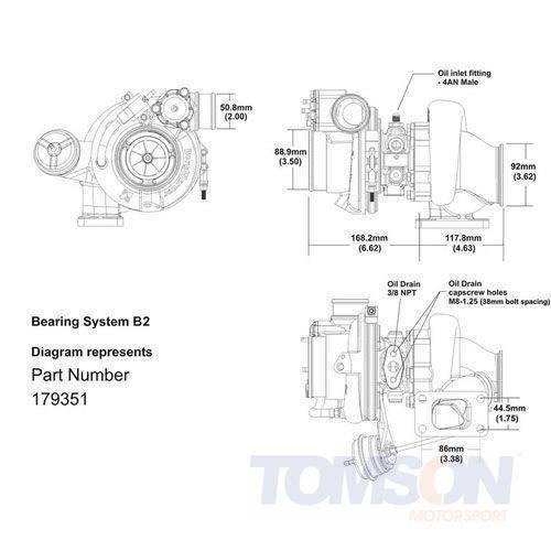 Turbosprężarka Borg Warner 179351 EFR 7670 T3 A/R 0.83 WG
