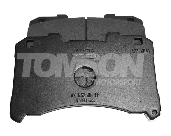 OEM 04465-52370 brake pads Toyota GR Yaris (Gen 1, Gen 2) (GXPA16), GR Corolla (GZEA14) 1.6 G16E-GTS (front)