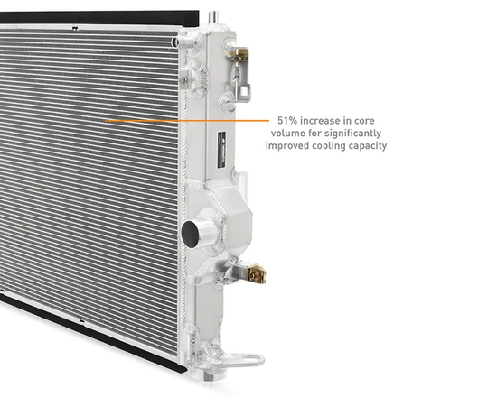 Mishimoto MMRAD-GRC-23 aluminum racing radiator Toyota GR Yaris (Gen 1, Gen 2) (GXPA16), GR Corolla (GZEA14) 1.6 G16E-GTS