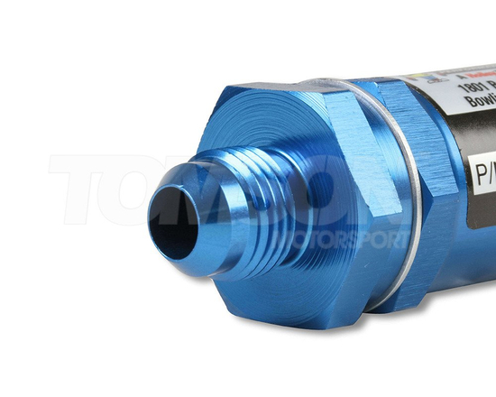Earls 230106ERL Fuel Filter Inline Mount Blue 35 Microns, -6 AN Male
