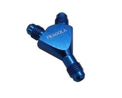 Trójnik Fragola 900606 Y-shape AN-6/AN-6/AN-6 aluminiowy niebieski