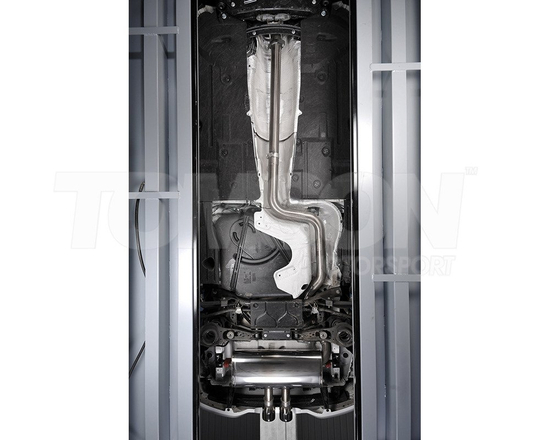 Milltek Sport SSXFD111 non resonated cat back exhaust Ford Focus ST Mk3 2.0 EcoBoost (cerakote tips)