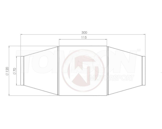 Wagner Tuning 009001013-200CPSI 200 CPSI race catalityc converter with EURO 6 coating