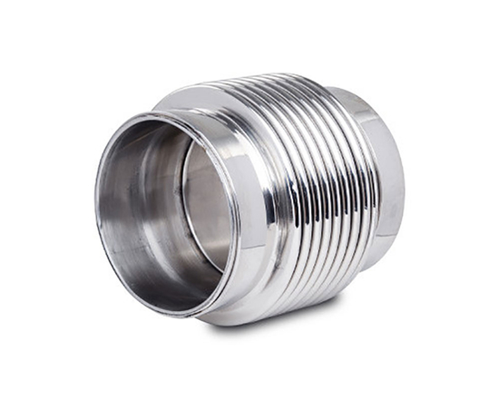 Vibrant Performance 69684 stainless steel bellows assembly with solid liner 2.25" x 3"