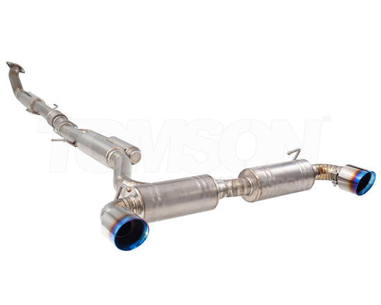 Tytanowy układ wydechowy cat back XFORCE ETTY21BCS Toyota GR Yaris (Gen 1) (GXPA16) 1.6 G16E-GTS (opalane końcówki)