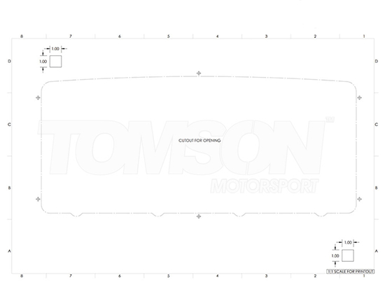 RaceGrade M C1212 BEZEL flush mount bezel for Motec C1212 and C1812 displays