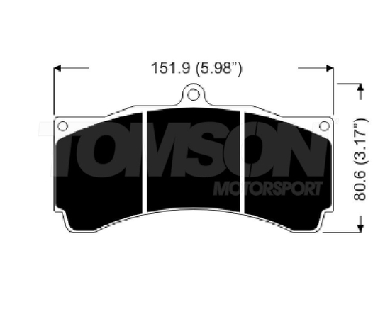 AP Racing CP3894D54 brake pads compound APF404 for CP5060-2 to -5 / CP5555 calipers