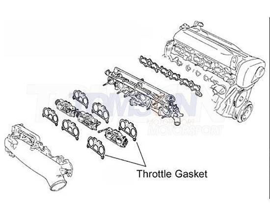 Zestaw uszczelek przepustnicy Cometic C4920 (IR457032AFM) AFM Nissan Skyline GT-R R33, R34 RB26DETT 0.32" (0.81 mm)