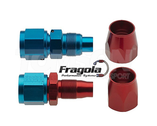Fragola 100106-BL 3000 series Straight Female Hose End Fitting AN-6 (black)
