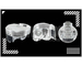 Kute tłoki Italian RP IRPP033DA-S (wersja Silver) Toyota Supra Mk5 (A90) 3.0 B58B30C, B58B30O1, B58H 82.00 mm CR 11:1