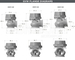 Zawór upustowy spalin (wastegate) Garrett 908827-0001 GVW-40 40 mm 1 bar (14. psi) (czerwony)