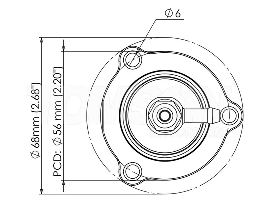 Zawór upustowy Turbosmart TS-0203-1061 BOV Kompact Shortie Dual Port Ford Focus Mk1 RS, Mk2 ST/RS, Mk3 ST, Porsche 911 Turbo/GT2 (997), Volvo C30, C70, S40, S60, V50, V70 T5 (czarny)