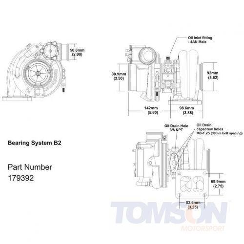 Borg Warner 179390 EFR 7670 T4 A/R 0.92 WG turbocharger