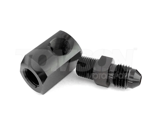 Snow Performance SNO-40625 low profile water-methanol nozzle holder AN-4 90°