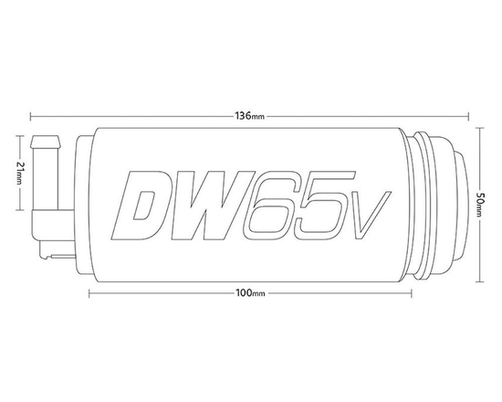Deatschwerks DW65c Compact 265LPH In-Tank Fuel Pump VW, Audi 1.8T, 2.0 TSI/FSI, Mini Cooper S (FWD)