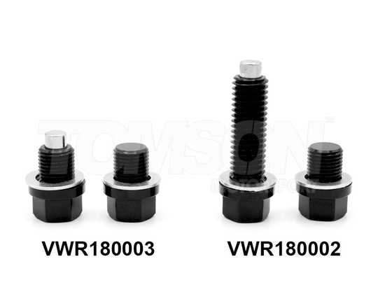 Zestaw korków magnetycznych Racingline VWR180003 do tylnego dyferencjału lub przedniego transferu AWD VW, Audi, Seat, Skoda, Cupra (MQB, MQB Evo) (samochody z napędem AWD Haldex)