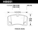 Klocki hamulcowe Hawk Performance HB651Z.624 Performance Ceramic (PC) Porsche 911 Carrera, Carrera 4, Turbo, Turbo S, GT3, GT3 RS,  GT2, GT2 RS (997) (tył)