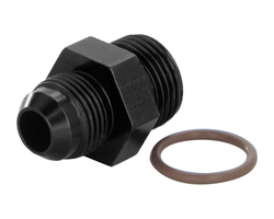 Adapter aluminiowy Fragola 495125-BL AN-4 (męski) do ORB-4 z oringiem (męski) (czarny)