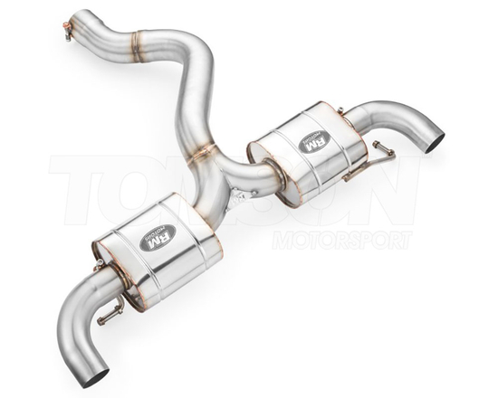 RM Motors cat back exhaust Sport version (resonated rear section with two mufflers, resonated center section) Toyota GR Yaris (Gen 1) (GXPA16) 1.6 G16E-GTS