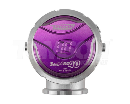 Turbosmart TS-0552-1013 Comp-Gate 40 mm GenV WG40 external wastegate 14 psi (purple)