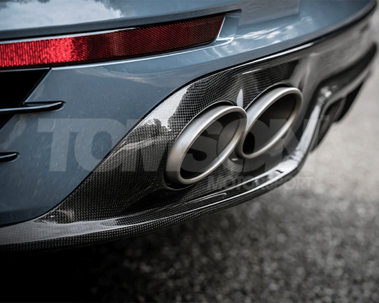 Akrapovic DI-PO/CA/4/M diffuser with titanium tips for S-PO/TI/6H exhaust Porsche 911 Turbo/Turbo S (991.2) (matte finish)