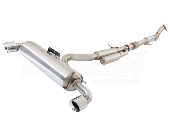 XFORCE ESTY21VKCS cat back exhaust Varex muffler with valves Toyota GR Yaris (Gen 1) (GXPA16) 1.6 G16E-GTS (without smart box)