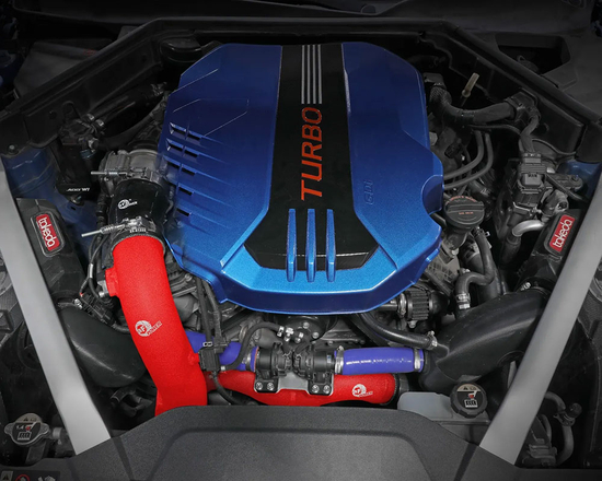 AFE Power 46-20509-R BladeRunner 3" aluminum cold charge pipe Kia Stinger GT 3.3 V6 (Lambda II RS T-GDi, G6DP) (red)