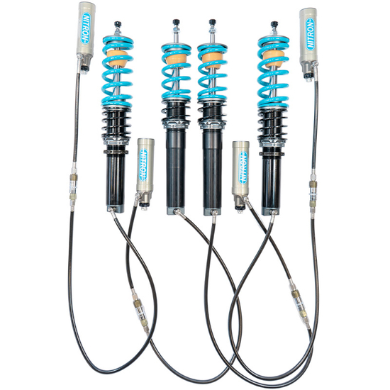 Nitron NTCPO039ER3+OEI NTR-R3 elec-TRON Coilover Kit Porsche Cayman GT4 (981), GT4 (982), GT4RS (982) (for cars equipped with factory front axle lift)