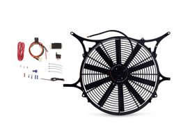 Wentylator chłodnicy z mocowaniem i regulowanym kontrolerem z sondą Mishimoto MMFS-E46-99PROBE BMW E46 323i, 325i, 328i, 330i 1999-2006
