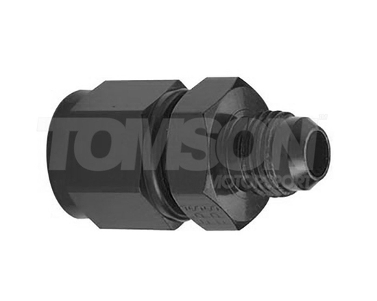 Fragola 497316-BL single swivel reducer AN-12 female to AN-16 male (black)