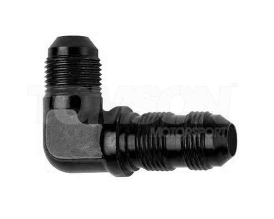 Fragola 483310 90° bulkhead aluminum AN-10 adapter (blue)