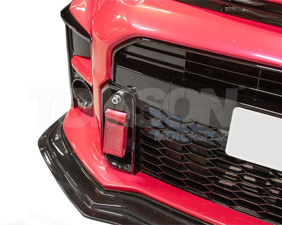 Airtec Motorsport ATMSYGR16-RD front tow strap with bolt Toyota GR Yaris (Gen 1, Gen 2) (GXPA16) 1.6 G16E-GTS (red)