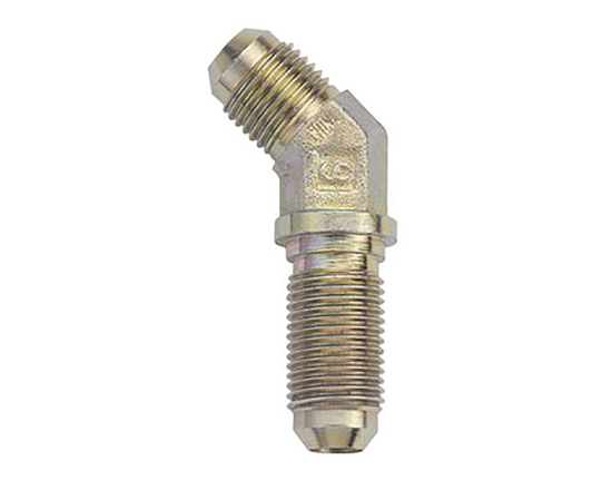 Fragola 583703 bulkhead male to male adapter 45 deg AN-3/AN-3 steel