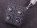 MaxxECU 2011 CAN keypad (4 keys) multi color LED RGB