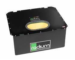 Bezpieczny bak paliwa z obudową aluminiową Radium Engineering 20-0622 R22A RA-series 22 galony (83.30 litry) (z homologacją FIA i SFI)