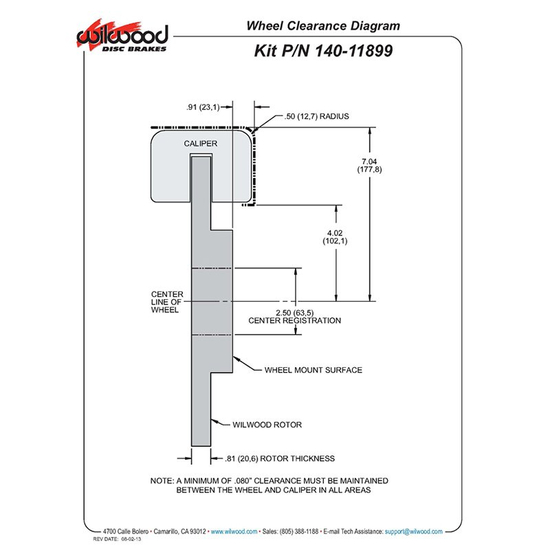Wilwood 140-11899 Dynapro 6 Big Brake Kit Ford Fiesta, Fiesta ST 310 mm (front)