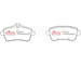DBA DB8880XP Xtreme Performance (XP) brake pads Mercedes A45 AMG, CLA45 AMG, GLA45 AMG, SLC43 AMG, SLK55 AMG (rear)