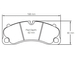 Pagid RSL E4924 brake pads compound RSL1 Porsche 911 (991) GT3/GT3 RS, 911 (991) Turbo, Cayman GT4 (front)