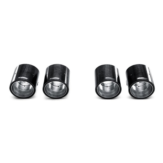 Końcówki wydechu Akrapovic Carbon TP-CT/3 BMW M3 E90, E92, E93