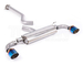 Milltek Sport SSXTY208 non resonated cat back exhaust Toyota GR Yaris (Gen 2) (GXPA16) 1.6 G16E-GTS (burned titanium tips)