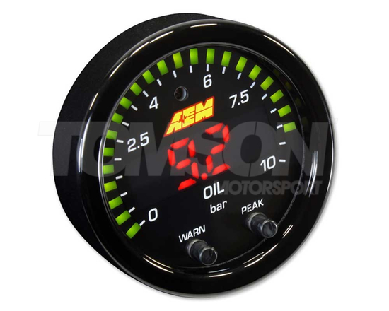 AEM 30-0307 X-Series 150 PSI / 10 BAR oil pressure gauge