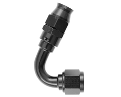 Złączka do przewodu teflonowego Fragola 681206-BL Real Street P.T.F.E. 120° AN-6 (czarna)