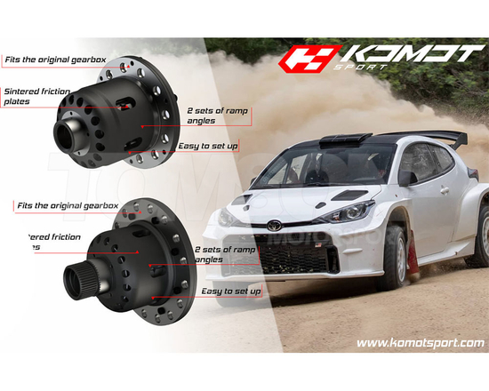 Szpera płytkowa KOMOT Sport 1.5 way Toyota GR Yaris (Gen 1) (GXPA16) 1.6 G16E-GTS (tył)