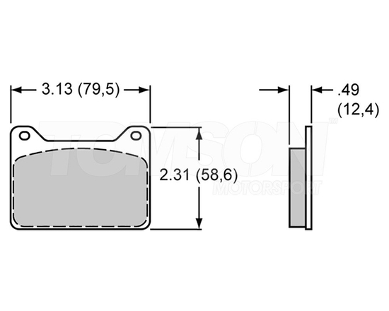 Wilwood 150-20-7912K (150-9420K) BP20 brake pads Wilwood 2 and 4-pot callipers (7912)
