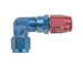 Fragola 109120 3000 series AN-20 90° forged low profile hose end (blue/red)
