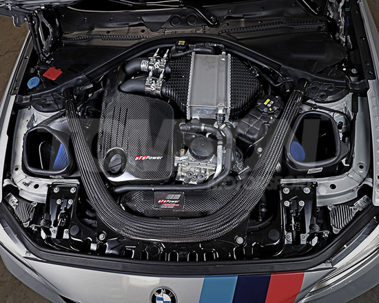 aFe Power 57-10006R Track Series Carbon Fiber Pro 5R cold air intake system BMW M2 Competition (F87), M3 (F80), M4 (F82, F83) 3.0 S55B30