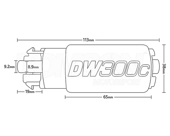 Pompa paliwa Deatschwerks 9-307-1010 DW300C (340LPH) Subaru BRZ, Toyota GT-86
