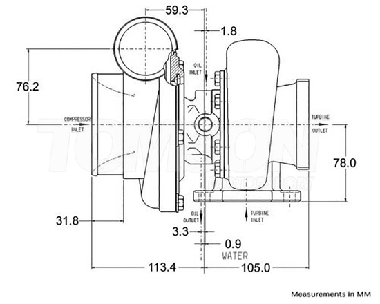 Turbosprężarka Garrett 836033-5002S GT3582R (super core)